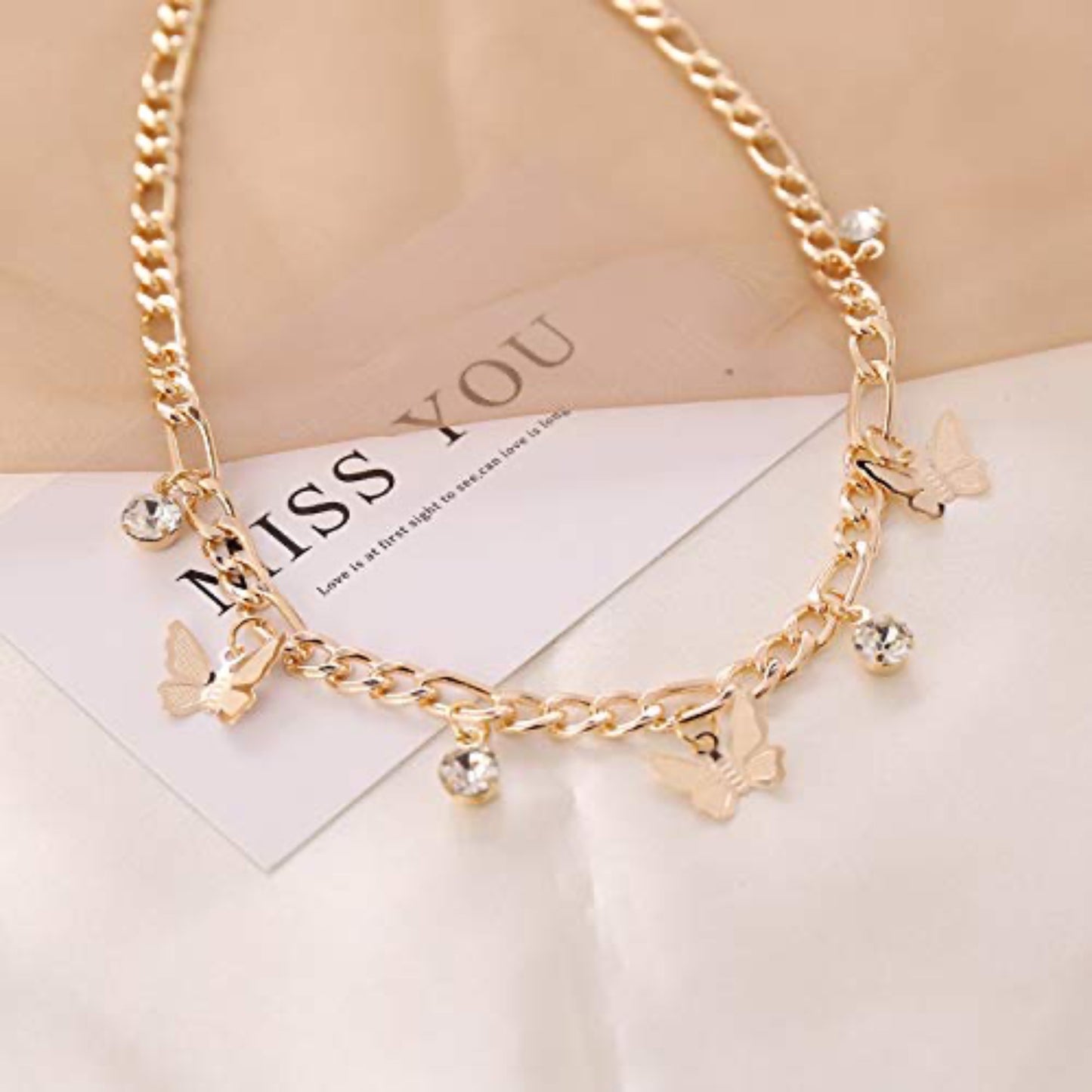 Edary Boho Fjäril Choker Halsband