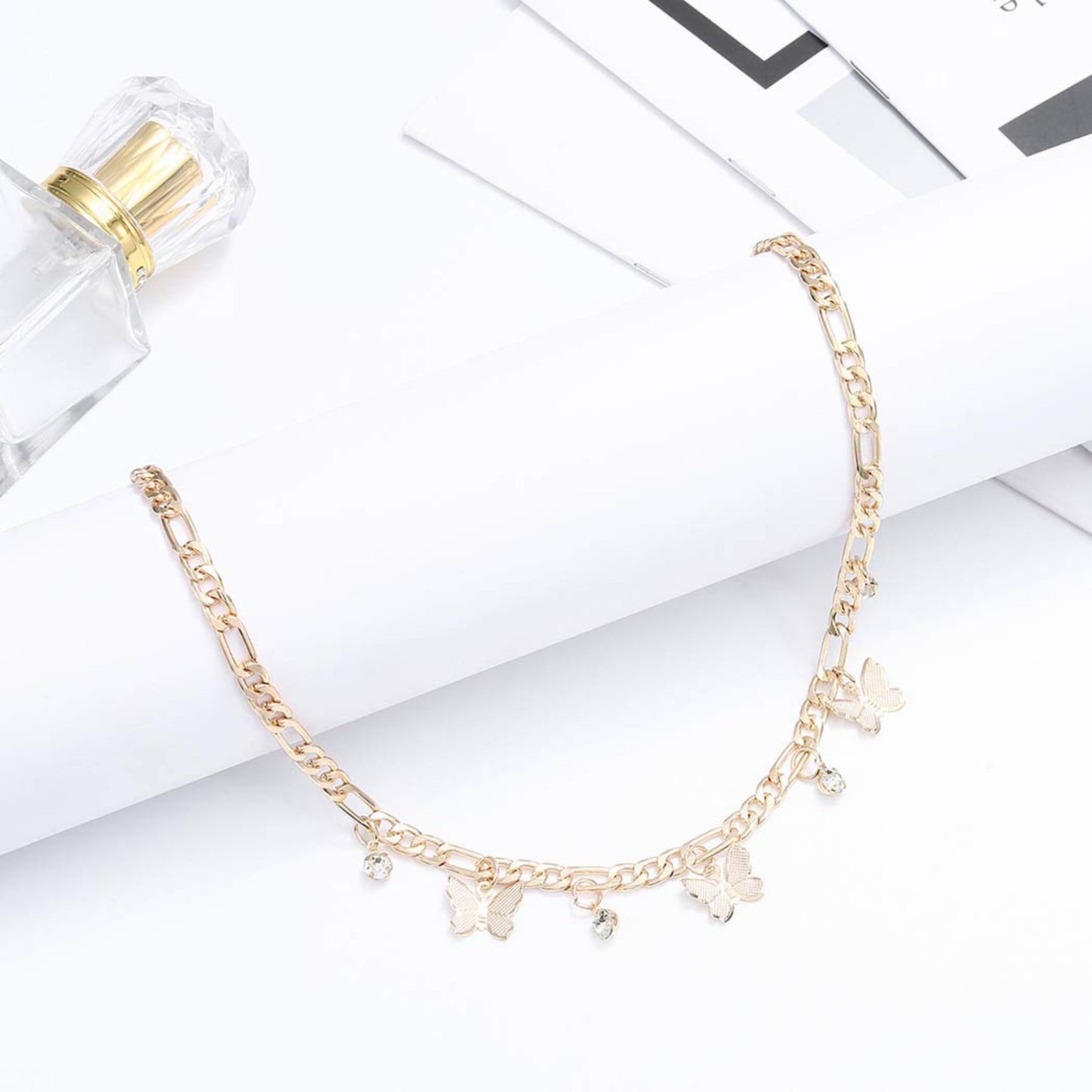 Edary Boho Fjäril Choker Halsband