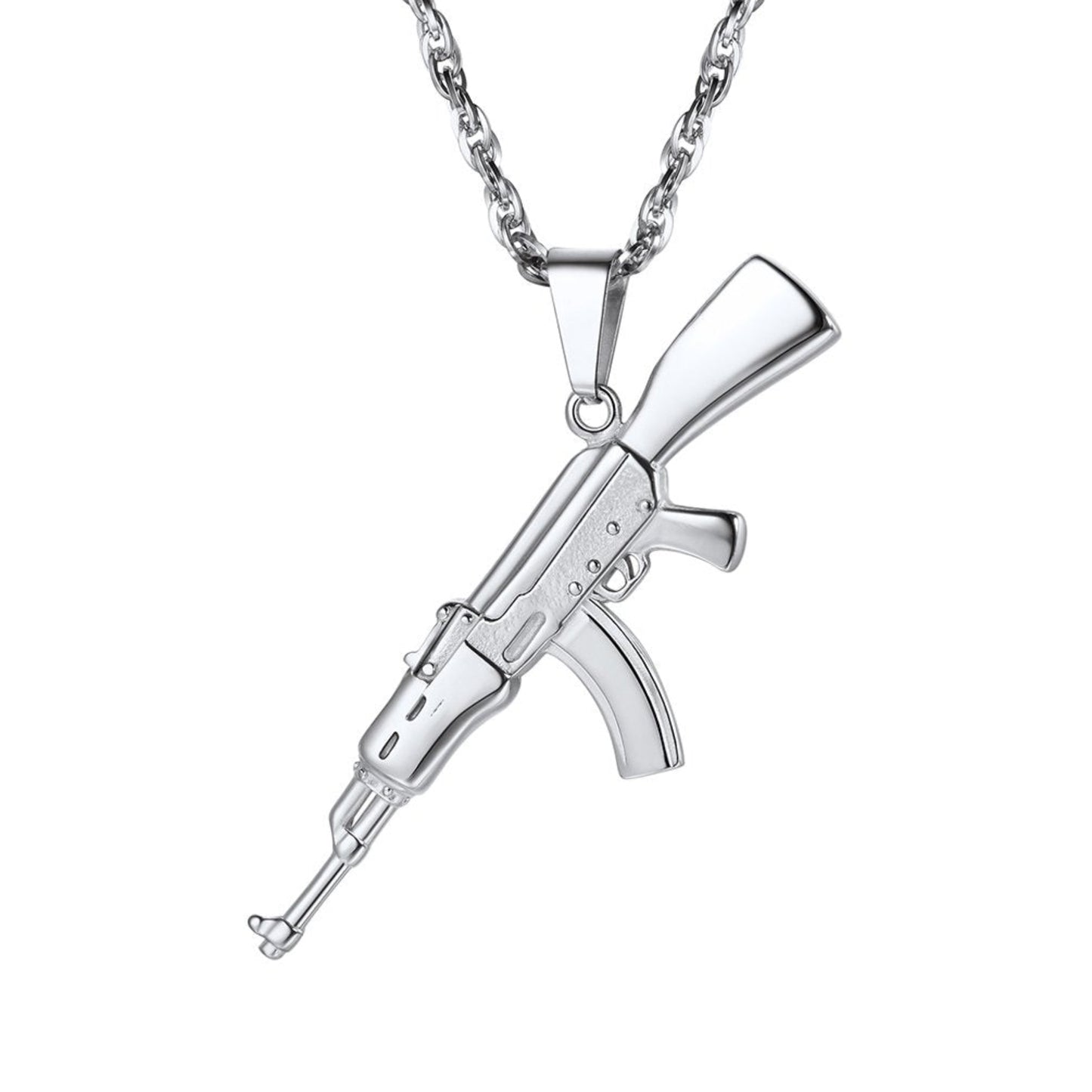 Prosteel Halsband AK47/M16A4 - Guldpläterat Rostfritt Stå