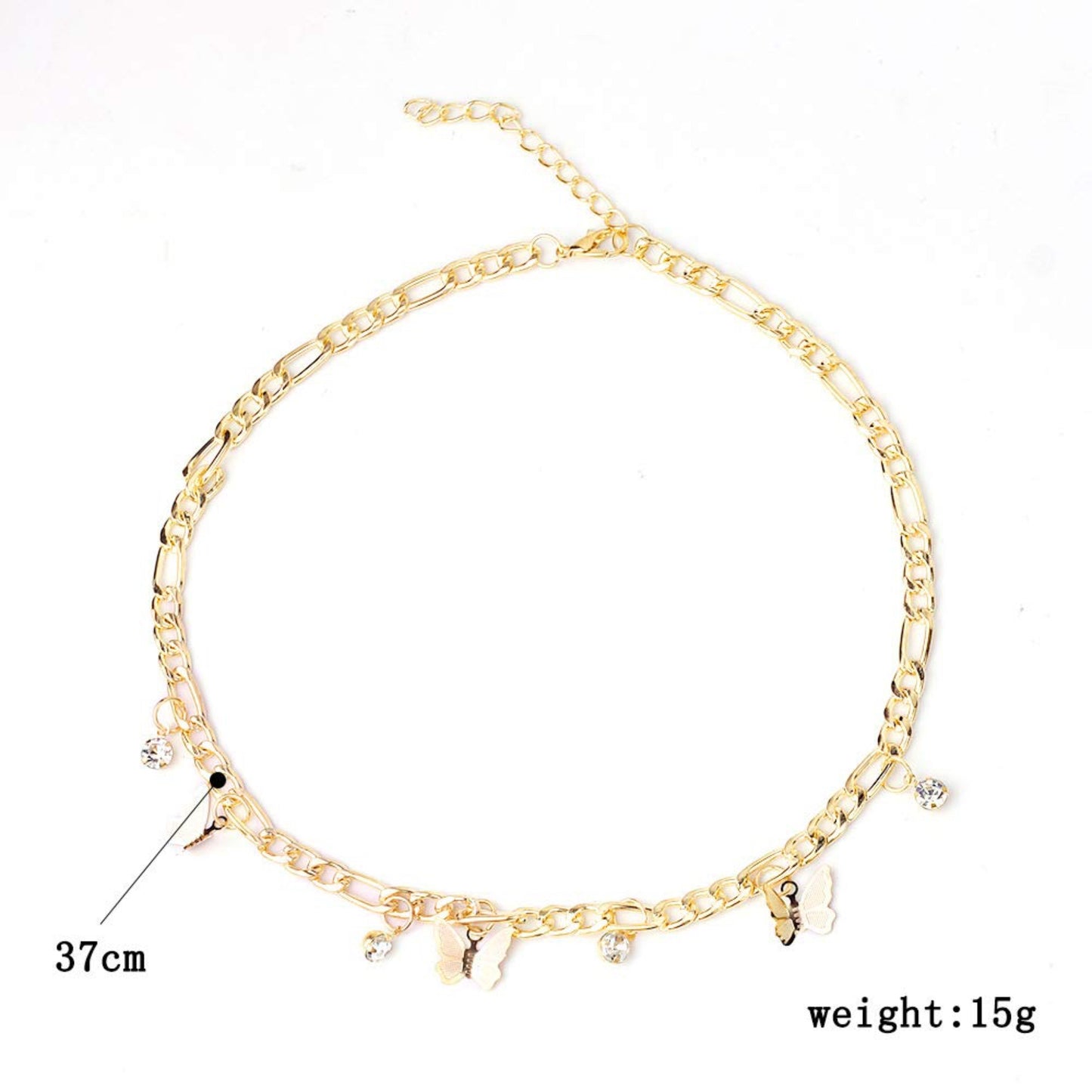 Edary Boho Fjäril Choker Halsband