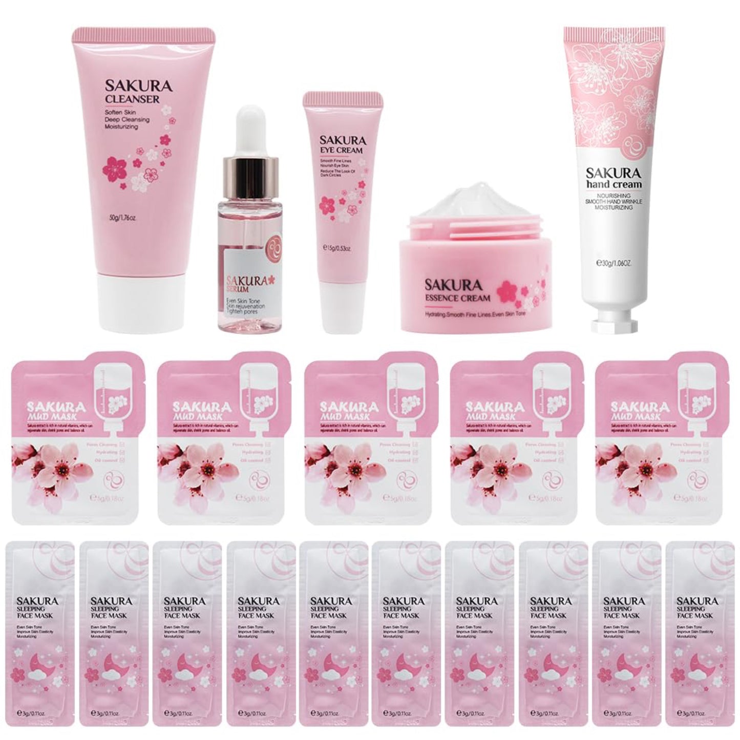 Sakura Hudvårdset – 20 Delar