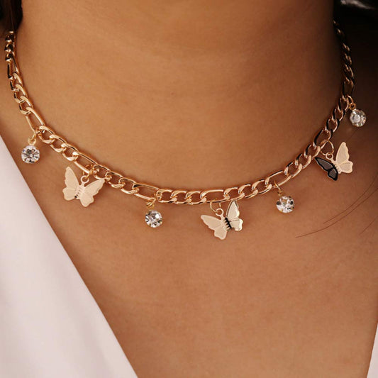 Edary Boho Fjäril Choker Halsband