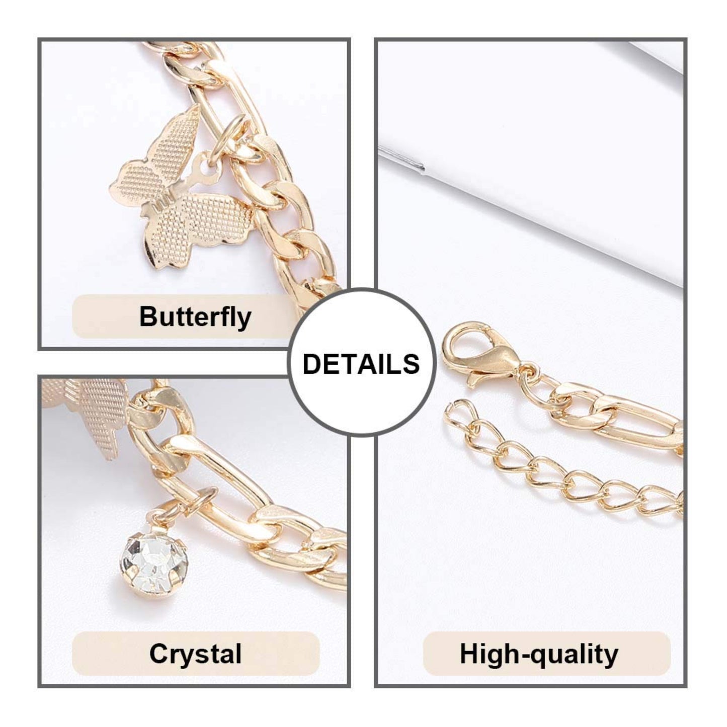 Edary Boho Fjäril Choker Halsband